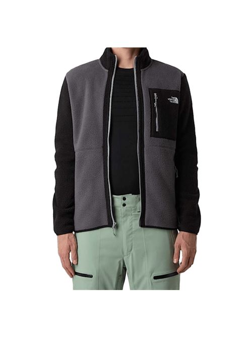 Giacca da uomo in pile , zip integrale, tasca, colore anthracite/black. THE NORTH FACE | NF0A883RWVO1